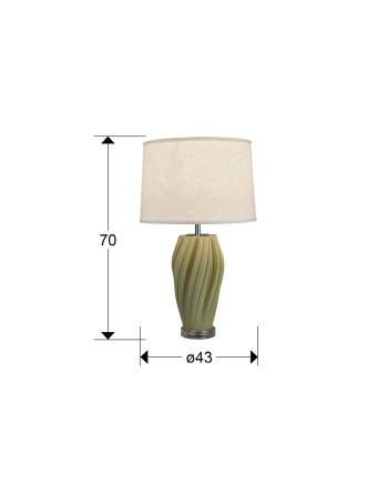 SALOME- SOBREMESA 1L CERAMICA-VERDE